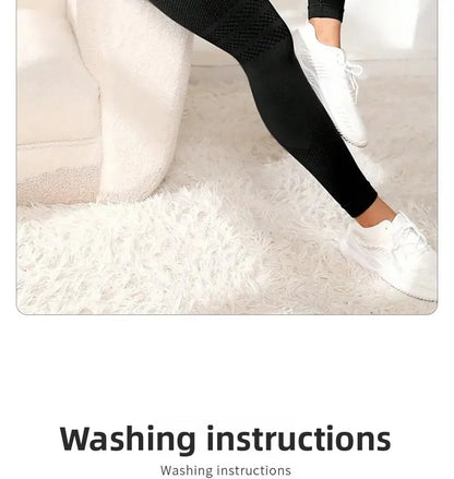 Pantalones de yoga de punto sin costuras de cintura alta para mujer, pantalones ajustados de fitness, pantalones deportivos de nueve puntos para correr, pantalones de gimnasio, realce de glúteos.