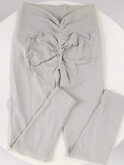 Pantalones de yoga de alta gama para mujer, mallas deportivas de alta elasticidad, pantalones deportivos push-up, mallas para correr, mallas transpirables para gimnasio.