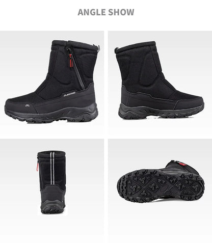 Botas de nieve de invierno para hombre, impermeables, con aislamiento, cálidas y cómodas para exteriores.