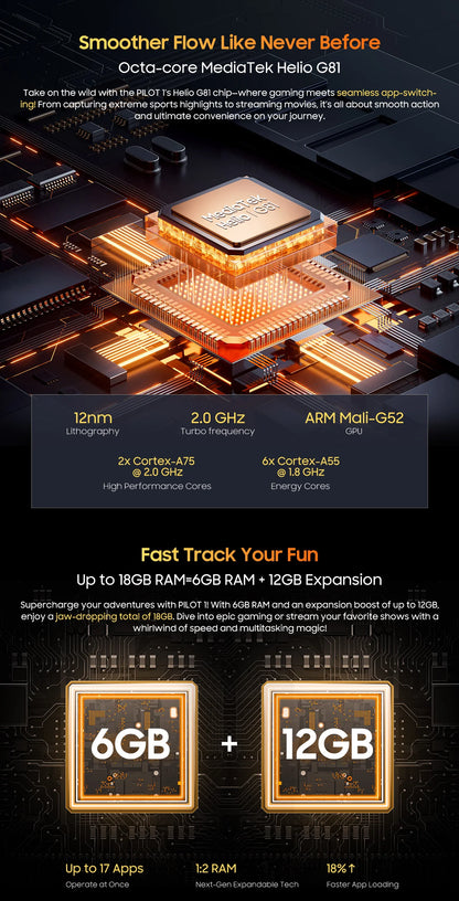 [Estreno mundial] Blackview OSCAL PILOT 1: Teléfono resistente, smartphone de 6 GB y 256 GB, pantalla HD+ de 6,67", batería de 15000 mAh y NFC.