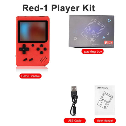 NUEVA mini consola de videojuegos retro portátil de 8 bits, reproductor de juegos portátil con 400 juegos integrados, salida AV, consola de juegos Gameboy videojuego