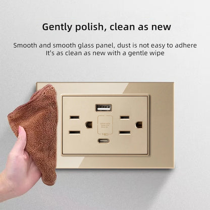 Adaptador de enchufe de pared USB Herepow serie 118 estándar estadounidense de Tailandia, tipo C, carga rápida de 3.1 A para electrodomésticos inteligentes Google Home