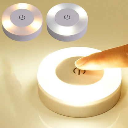 Luz LED nocturna portátil recargable por USB para sala de estar y dormitorio. Lámparas decorativas para el hogar.