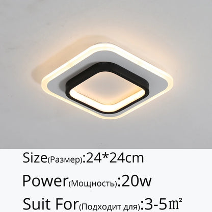Lámpara de techo LED moderna minimalista para balcón, pasillo, porche, canal, estilo nórdico, para guardarropa