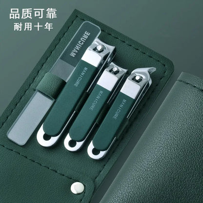 Cortaúñas para hombres y mujeres, cuchillas afiladas de doble filo para uñas de manos y pies, kit de cuidado fácil en casa.