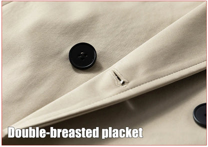 Chaquetas de hombre, abrigos de primavera para hombre, gabardinas, abrigos tipo streetwear, cortavientos, abrigos largos holgados de estilo business casual.