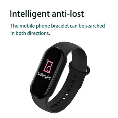 Reloj inteligente M6 para hombre y mujer, pulsera deportiva con control del ritmo cardíaco y de la presión arterial, resistente al agua y multifunción.