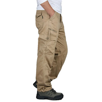 2025 New Autumn Cargo Pants Men Fashion Military Outdoors Man Trousers Long Warm Tactical Cotton Khaki Cargo Pants For Man