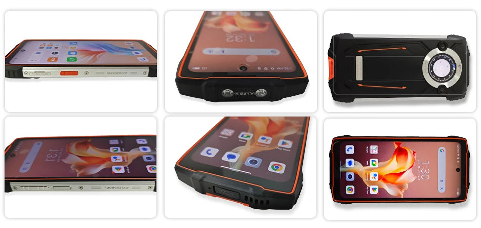 【Estreno mundial】Blackview BV8200 Teléfono resistente con pantalla de 6.5" 2.4K a 120Hz, procesador Helio G100, NFC, 12GB de RAM, 256GB de almacenamiento, Android 14 y cargador de 45W.