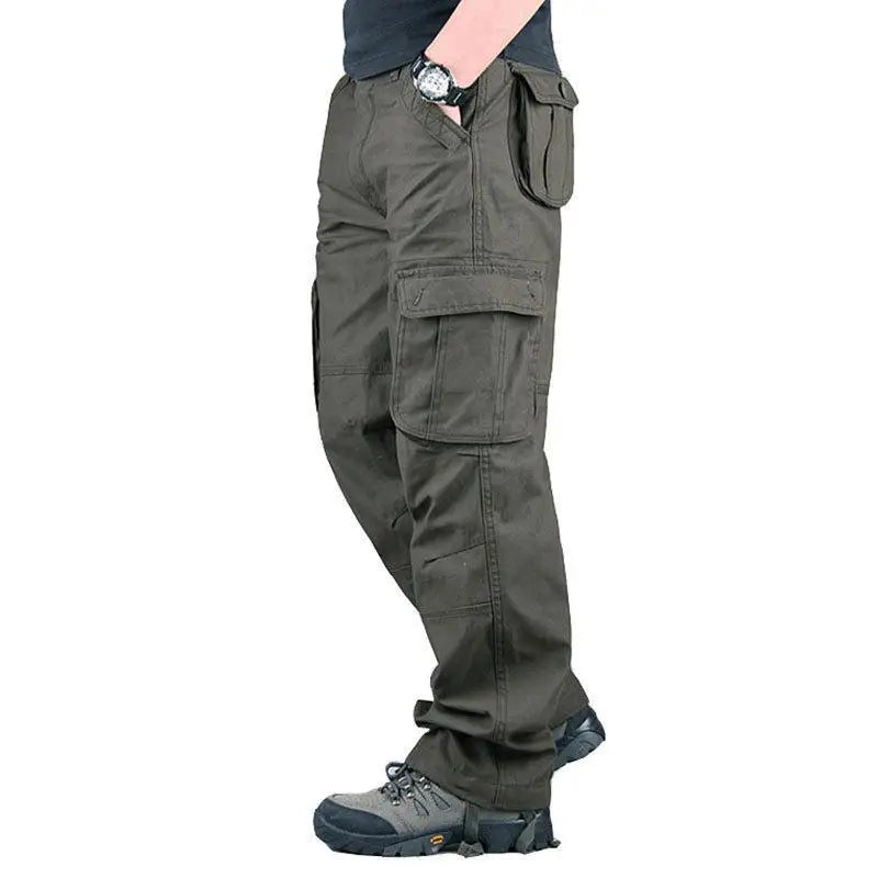 2025 Multiple pockets Tactical Cargo Pants Men Cotton Overalls Outdoor Work Trousers Big Size Hombre Clothing Camo Hiking Pants