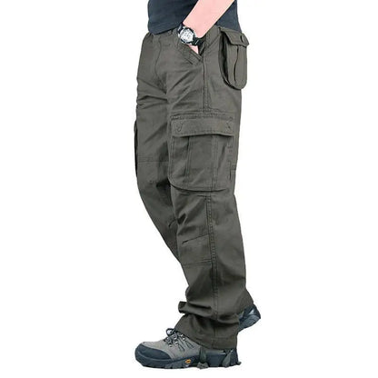 2025 Multiple pockets Tactical Cargo Pants Men Cotton Overalls Outdoor Work Trousers Big Size Hombre Clothing Camo Hiking Pants