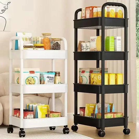 Estante de almacenamiento versátil de varios niveles para cochecitos de bebé, ideal para cocina, dormitorio, baño, inodoro móvil, organizador de piso a techo.