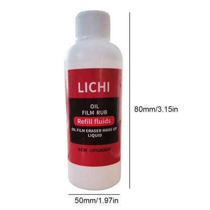 Cepillo limpiador de película de aceite para parabrisas de coche, 120 ml, hidrofóbico, para eliminar la película de aceite de los cristales.