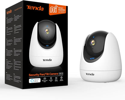 Cámara de interior Tenda 2K WiFi6 inalámbrica para seguridad del hogar, llamadas con un solo toque, detección de llanto de personas, mascotas y bebés, visión nocturna.
