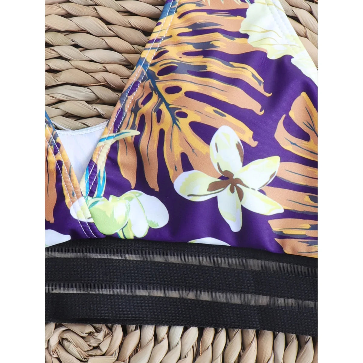 Bikini con estampado sexy de moda 2024 para mujer, traje de baño de cintura alta, traje de baño para mujer, traje de baño para natación, ropa de playa de verano