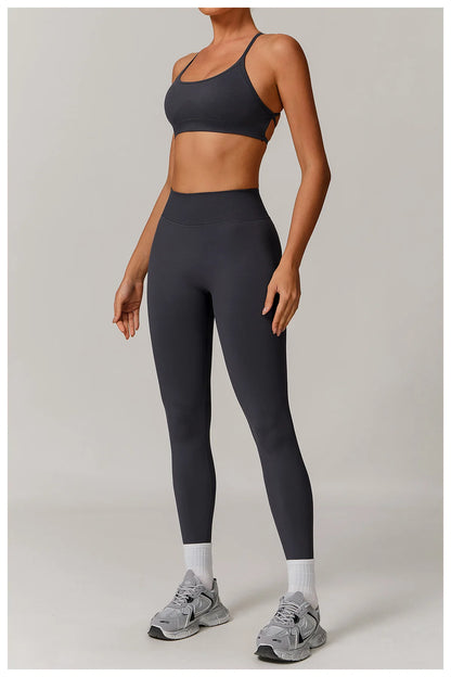 Conjunto de yoga deportivo sin costuras para mujer, 2 o 3 piezas, ropa deportiva para gimnasio, conjuntos de yoga para mujer, chándales, sujetador deportivo, leggings para gimnasio