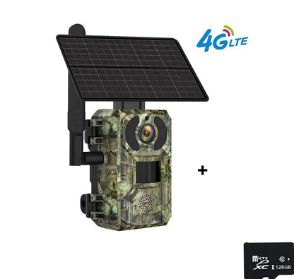 Cámara de rastreo 4G LTE con energía solar, 4MP, PIR, visión nocturna activada por movimiento, inalámbrica, celular, para caza de fauna silvestre Ucon