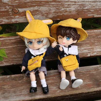 Accesorios para bebés OB11, ropa para niños, jardín de infantes, lindas tendencias, accesorios para muñecas humanoides, muñecas 1/12, juguetes geniales de anime.