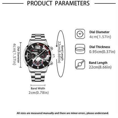 Juego de 10 relojes para hombre, con correa de aleación, estilo moderno, ideal como regalo.