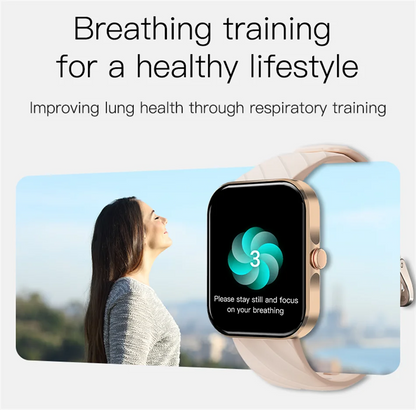 LIGE - Reloj inteligente para hombre, pantalla de 1,91 pulgadas, Bluetooth, llamadas, más de 100 modos deportivos, monitorización del sueño, resistente al agua, para mujer (regalo 2025)