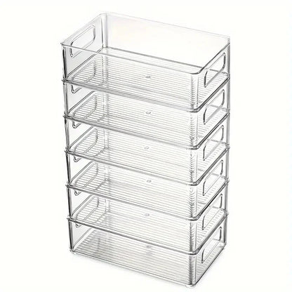 Organizadores de refrigerador transparentes, duraderos, fáciles de limpiar, multifuncionales, para almacenar alimentos, frutas, verduras, carnes, etc.