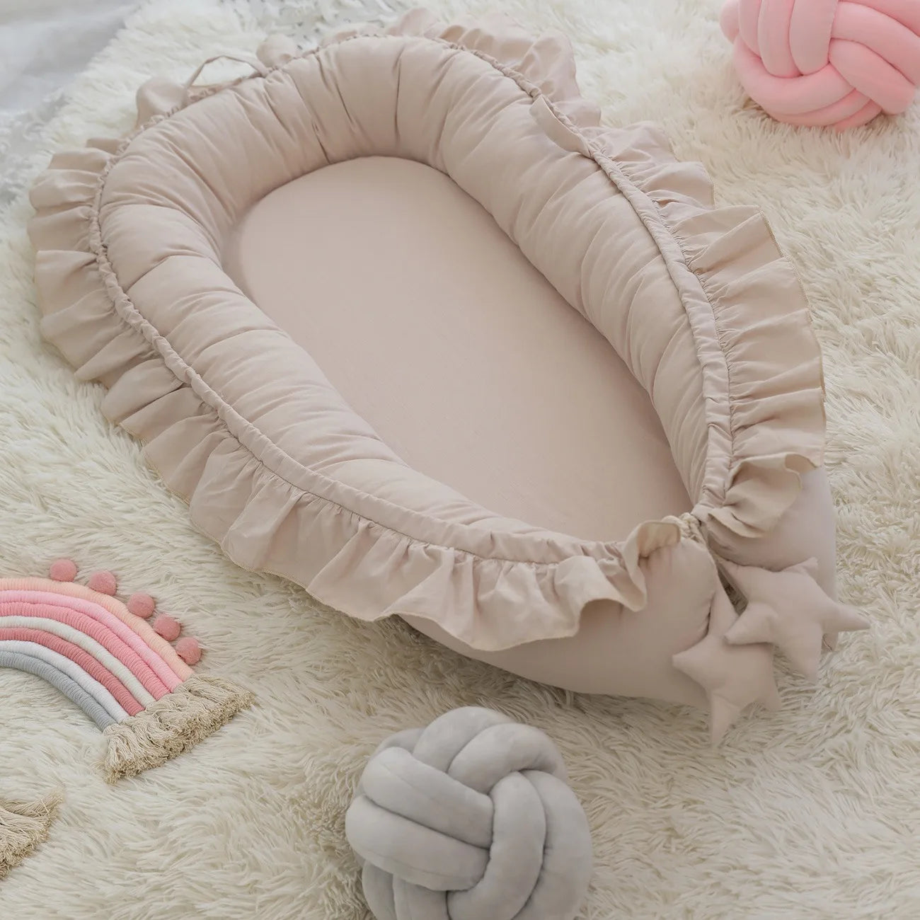 Cuna para bebé, parachoques, nido de bebé, ropa de cama infantil de algodón, nido portátil para recién nacidos, ajustable, portátil, para dormir juntos