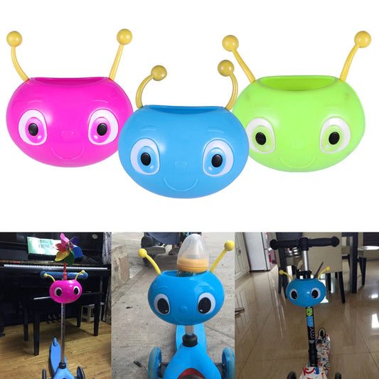Cesta de dibujos animados para patinete infantil, cesta de ciclismo, accesorios de bicicleta, cesta de almacenamiento para patinete de niña, cesta para bicicleta infantil, cesta para patinete decorativa