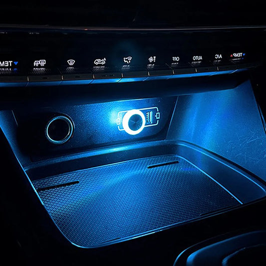Mini luz ambiental LED portátil para coche, USB, decorativa, para interior de coche, luz de ordenador, Plug and Play.