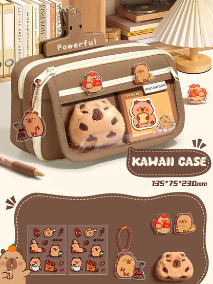 Set de útiles escolares, bonito estuche para lápices para niñas, papelería estética, accesorios útiles para el regreso a clases, kit escolar