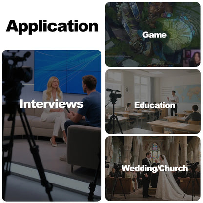 Mezclador de vídeo para transmisión en directo multicámara 1080p60 con 4 HDMI