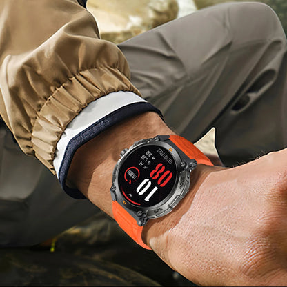 LIGE - Nuevo reloj inteligente con GPS para hombre, llamadas Bluetooth, batería grande de 400 mAh, pantalla AMOLED de 1,43 pulgadas, voz IA, IP68, resistente al agua