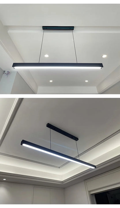 Lámpara de araña para comedor, lámpara nórdica moderna para mesa de comedor, lámpara de bar, luces para restaurante, luces de cocina, lámparas LED de tira para oficina.