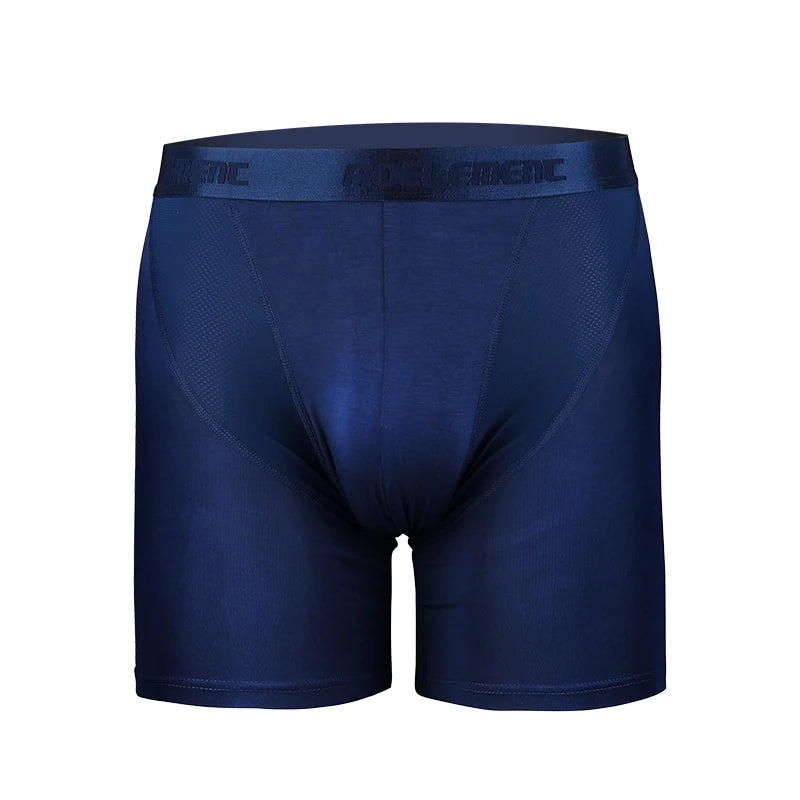 Calzoncillos bóxer deportivos para hombre, antidesgaste, de modal, profesionales, para correr, fitness, ajustados, de pierna larga y secado rápido.