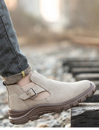 Zapatos de seguridad de moda con puntera de acero para hombre, zapatillas de trabajo, tenis de seguridad, protección industrial para los pies. Originales.