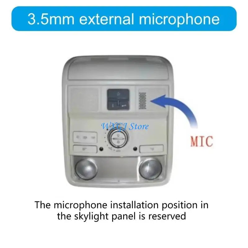 Micrófono con cancelación de ruido 37JE con conector de 3,5 mm para sonido estéreo de coche y reuniones en casa.