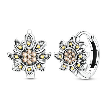 Pendientes de plata de ley 925 con diseño de mariposa, abeja, mariquita y flor de arcoíris para mujer, joyería de moda para fiestas de cumpleaños, regalos