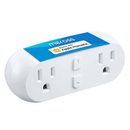 Enchufe inteligente doble WiFi 2 en 1 Meross HomeKit (EE. UU.) con control remoto y compatibilidad con Alexa, Google Home y SmartThings