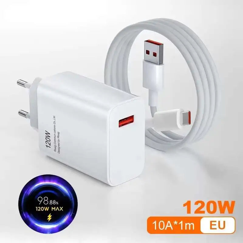 Cargador original Xiaomi de 120 W Turbo Hyper Charge, cable de carga rápida, adaptador de corriente UE-EE. UU. para Mi 13T, Redmi Note 13, 12 Pro+