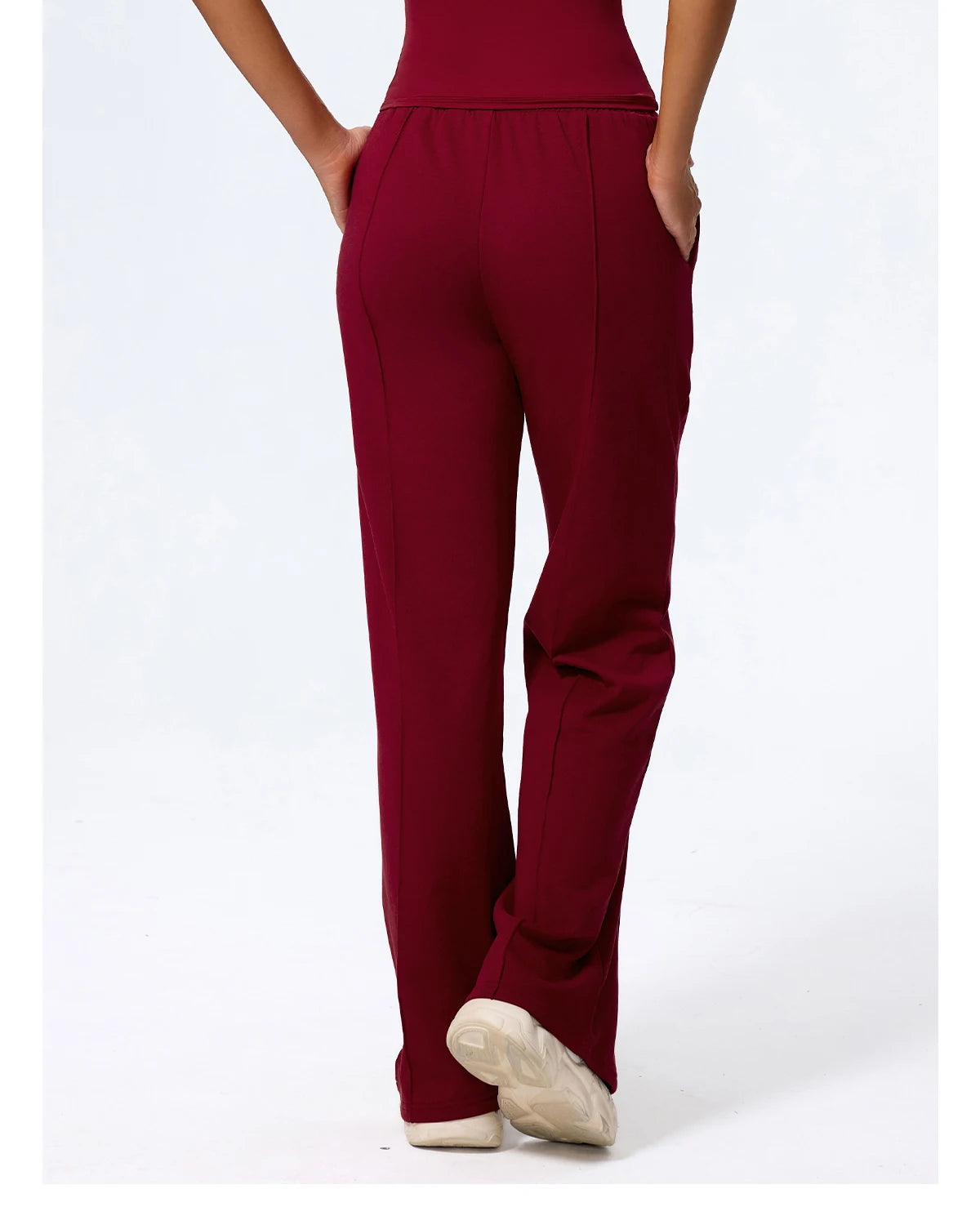 Pantalones largos de yoga para mujer, cálidos para invierno y otoño, para gimnasio, entrenamiento, estilo holgado, deportivos, de cintura alta, con cordón ajustable.