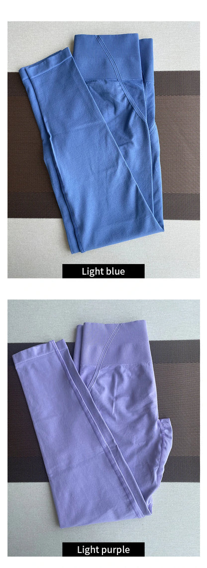 Mallas deportivas para mujer, pantalones de yoga, leggings ajustados sin costuras, suaves, de cintura alta, para gimnasio, entrenamiento, ropa deportiva y fitness.