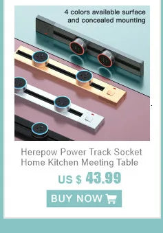 Adaptador de enchufe Herepow serie 118, enchufe de pared estándar americano con doble puerto USB, para electrodomésticos inteligentes, tipo C, carga rápida de 3,1 A.