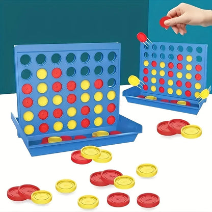 El clásico juego de Conecta 4 para 2 jugadores; Conecta 4 en cuadrícula, consigue 4 en raya para niños de 6 años en adelante, juegos de patio para