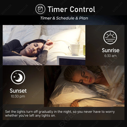 Bombillas LED inteligentes ZigBee GU10 WiFi RGB W+C 5W regulables con control por app. Compatibles con Alexa, Google y Alice Hub.