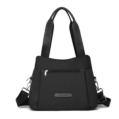 Bolso bandolera de nailon impermeable de moda, bolso informal para ir de compras o de viaje, bolso de mano Jietrans de nuevo estilo, bolso de un solo hombro.