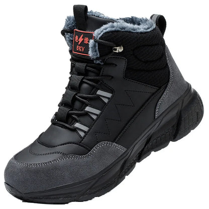 Zapatos de seguridad para electricistas, aislantes de 6 kV, antiaplastamiento y antiperforación, calzado de seguridad para hombres, para obras de construcción, zapatos de algodón.