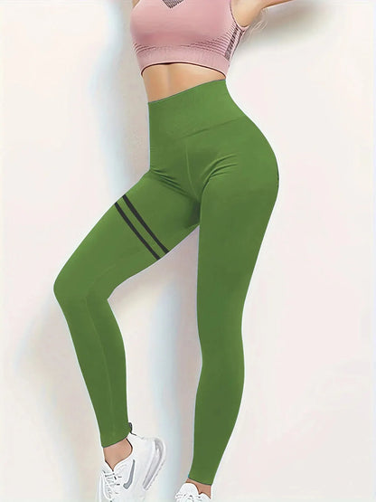 Pantalones deportivos de yoga europeos y americanos de gran venta (2024), con barras paralelas, corte ajustado, realzadores de caderas, cintura alta.