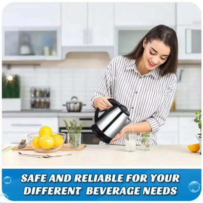 Hervidor eléctrico de acero inoxidable de 2 l, hervidor inteligente de 1500 W con silbato, samovar, tetera térmica para té y café, regalo