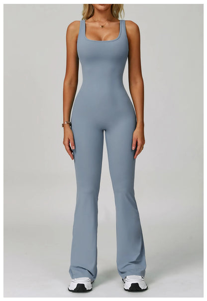 Mono deportivo para mujer, conjunto de yoga, chándal, ropa de yoga, ropa deportiva de entrenamiento, mono sexy con escote en V en la espalda