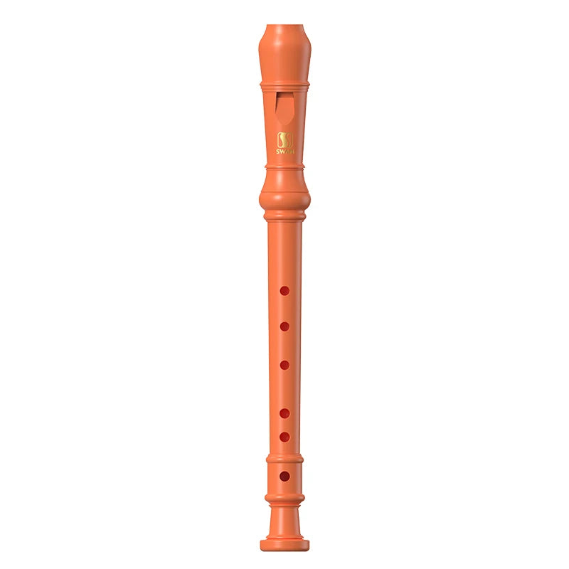 Flauta dulce soprano SWAN para niños principiantes, flauta dulce con digitación alemana en clave C, 3 piezas con kit de limpieza