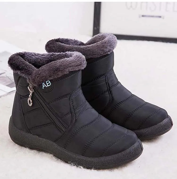 Botas de nieve para mujer, zapatos casuales para mujer, botines impermeables para mujer, botines ligeros de talla grande, botas de invierno para niñas